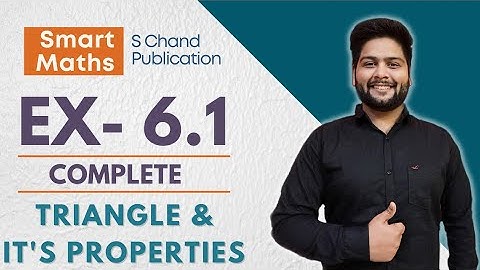 Smart Maths class 7|Chapter-6, Ex-6.1 |Triangle & it