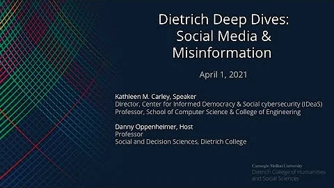 Dietrich Deep Dives: Social Media and Misinformation