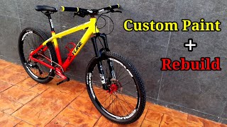 ASMR | SKYLINE 27.5 Custom Paint   Rebuild  #mtb #custom  #restoration