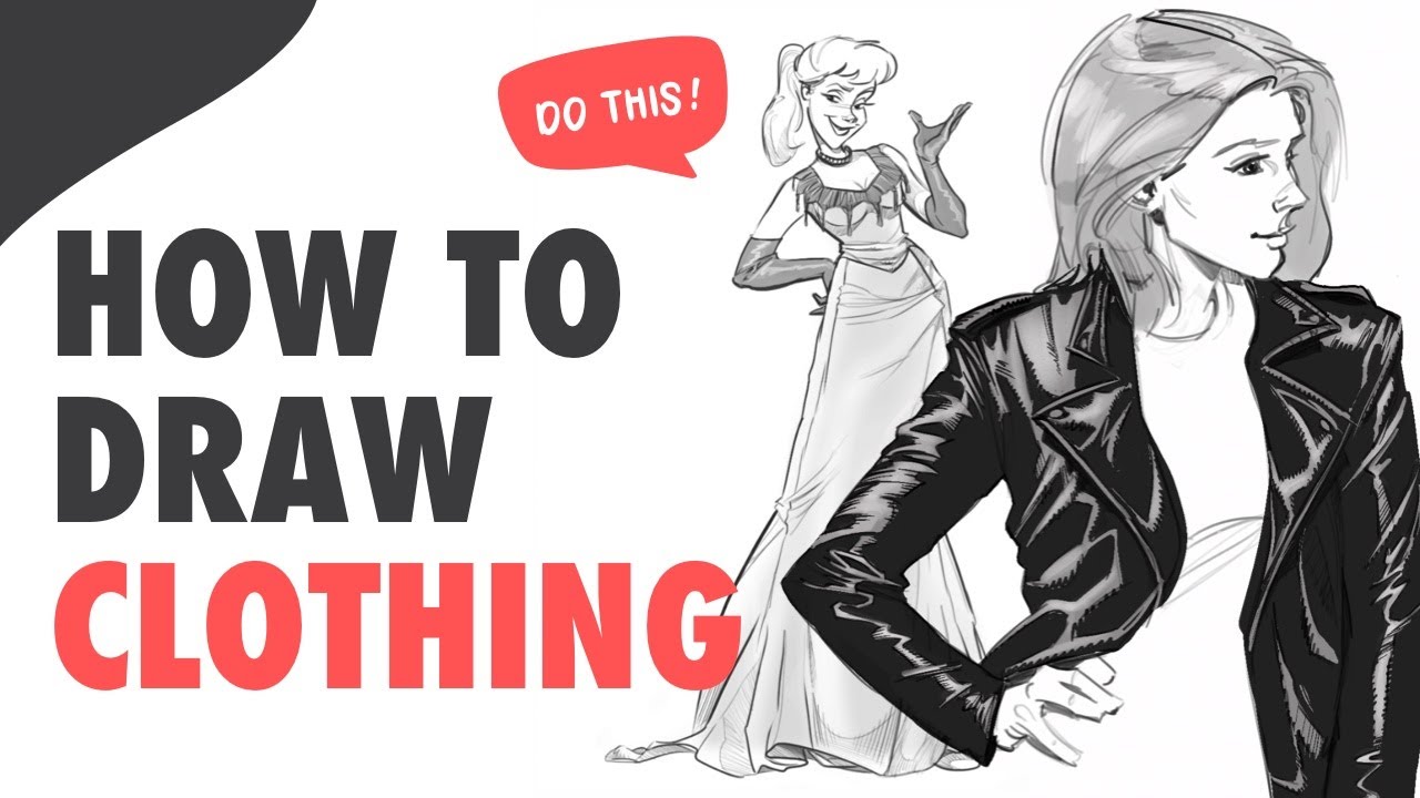 How To Draw Clothing - Easy steps! - YouTube