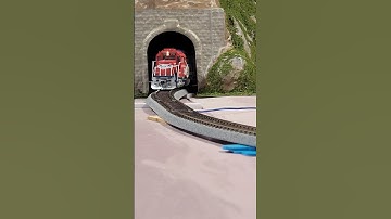 ATSF SD45-2 Hauling A Manifest Through The Layout. #train #railway #modelrailroad