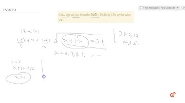 "If `x` is a digit such that the number ` 18 x 71 ` is divisible by 3. find possible values of `x ."