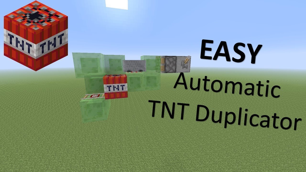 Easy Automatic TNT Duplicator Tutorial | Minecraft - YouTube