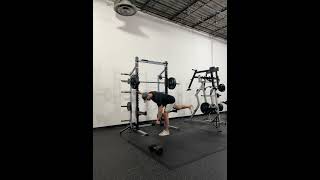 Single leg hinge - Single arm Row