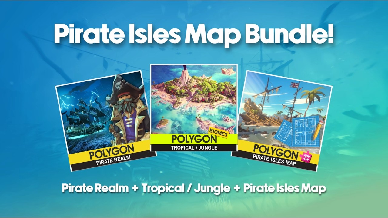 Bundle - Pirate Realm, Tropical Jungle Biome, and Pirate Isles Map, video preview 2