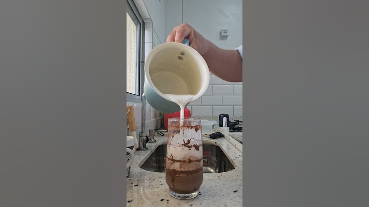 Café gelado com Nutella. #cafe #nutella #cafedamanha