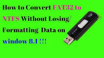 How to Convert FAT32 to NTFS Without Losing/Formatting  Data on window 8.1 !!!