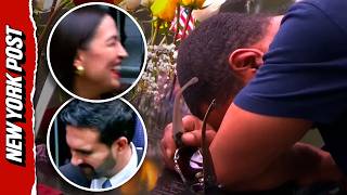 Mamdani and AOC Spotted Laughing at 9/11 Ceremony While Families Cry Mamdani and AOC Spotted Laughing at 9/11 Ceremony While Families Cry