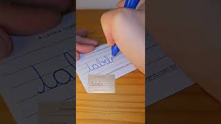 Como se escreve tabela usando A LETRA CURSIVA PRÁTICA?