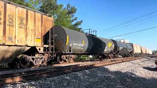 CSX 3158 Leads Short Fast 60MPH CSX L640-20 NB Local Train With 25 Cars Florence SC With Horn Salute