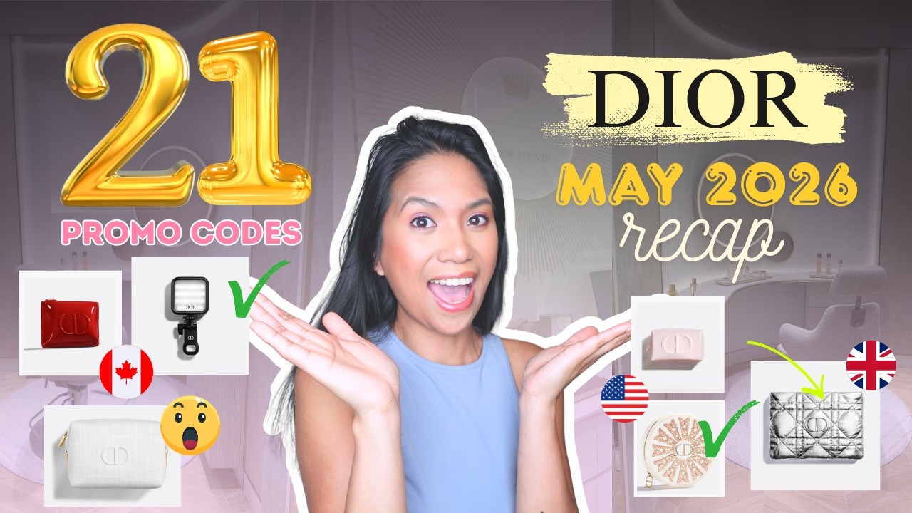 DIOR Beauty Promo Codes Recap COMPLETE for May 2026 | Artsy Momsy - YouTube