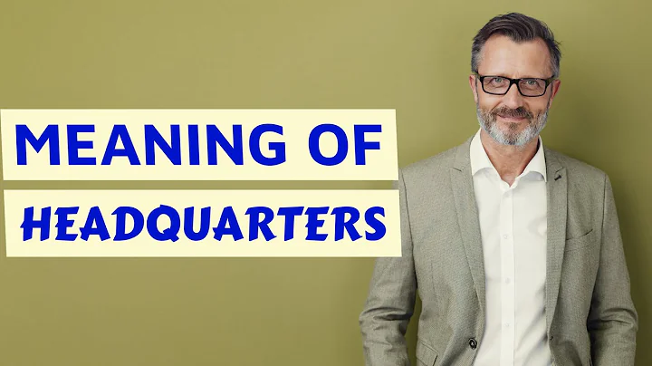 Headquarters | Meaning of headquarters