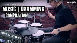 Roland TD-17 sound module on drum-tec electronic drums MUSIC MIX