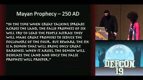 DEFCON 19 (2011) - IP4 Truth: The IPocalypse is a Lie