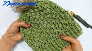 SUPER EASY and FAST crochet beanie hat for beginners