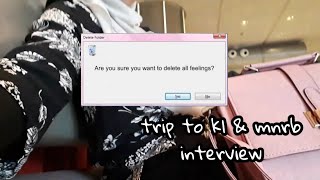 Vlog; hello kl and mnrb scholarship trip