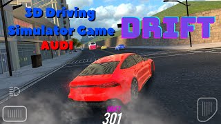 Red Audi Speeding Through City Traffic - 3D Driving Simulator screenshot 4