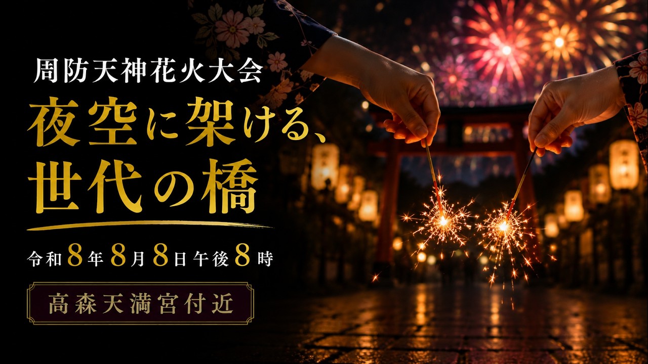 周防天神花火大会 2026｜公式サイト 令和8年8月8日 山口県岩国市周東町
