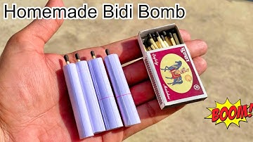 How To Make Diwali Crackers Using Matchstick - Bijli Bomb / Diwali Anar / Pop Pop Crackers