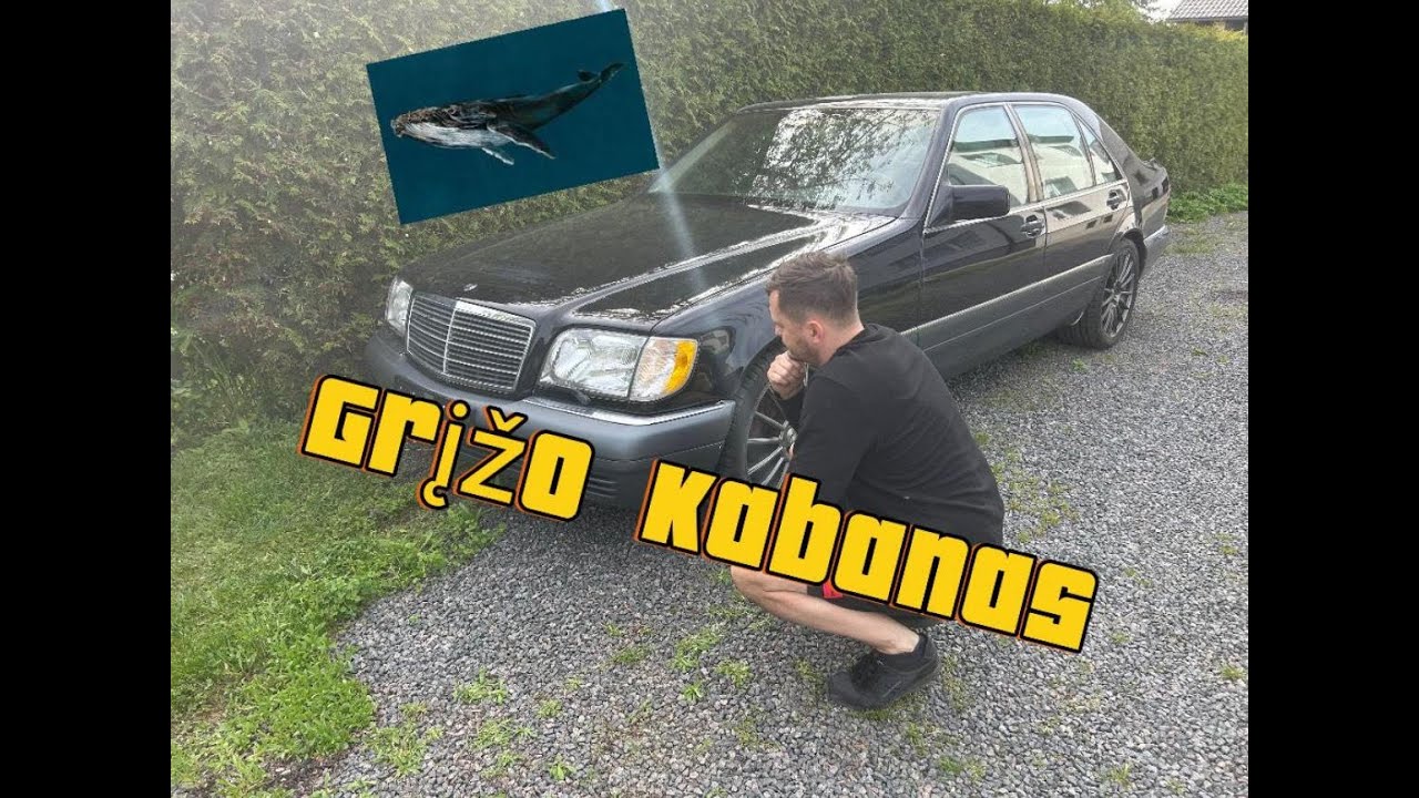 PARPLAUKĖ KABANAS. MERCEDES BENZ S CLASS W140. CLK 55AMG IŠMETIMO BŪRIMAS.