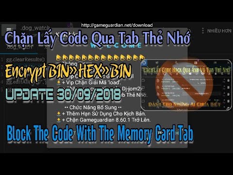 Encrypt GG || Update Script Lua Encrypt BIN»HEX»BIN [Block The Code With The Memory Card Tab]
