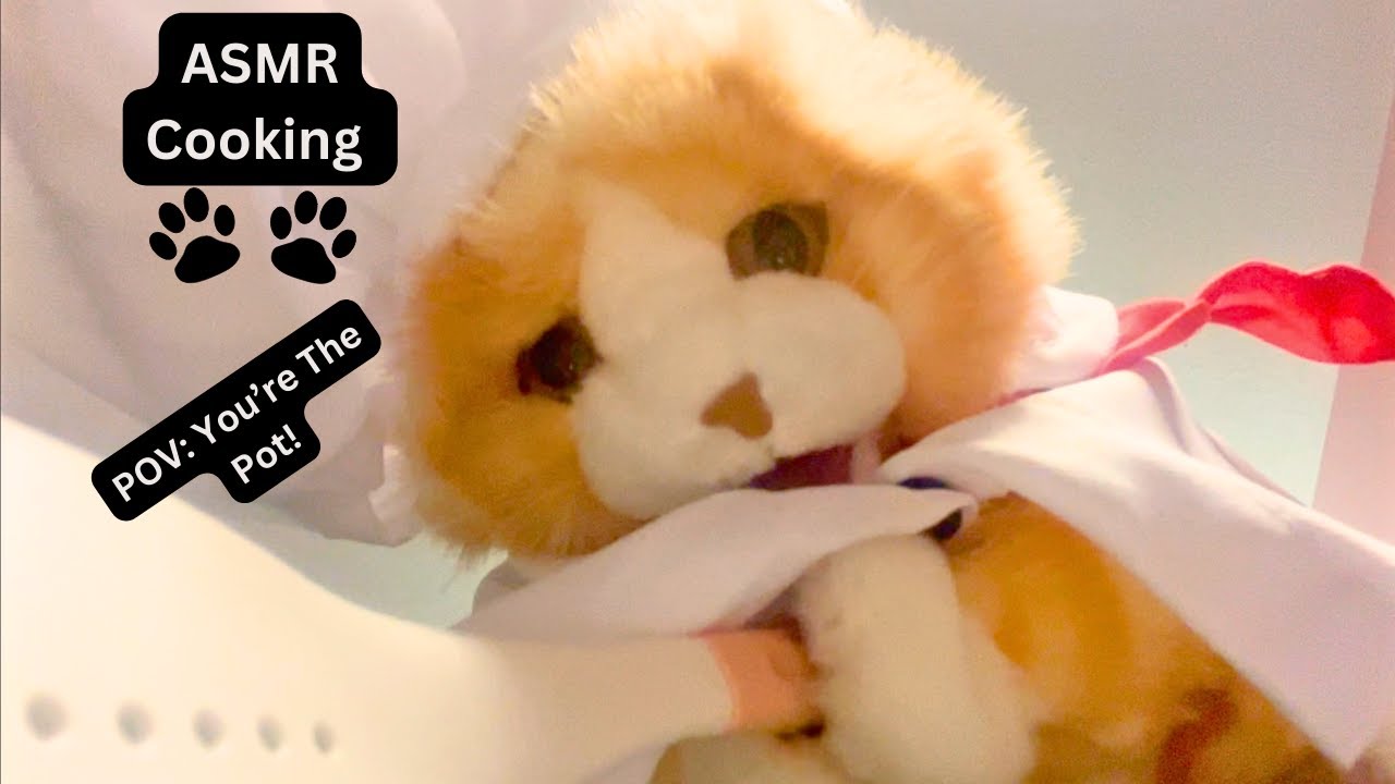 ASMR Roleplay (POV You're A Pot) Cat Chef Cooks For Sleep Personal Attention Layered Sounds