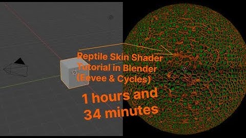 Reptile Skin Shader in Blender Eevee & C