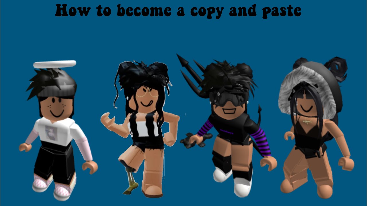 How To Be A Copy And Paste Girl In Roblox Just The Hair Youtube - copy and paste on roblox avatar