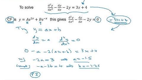 Edexcel Core Pure: Second order differential equations 2-2