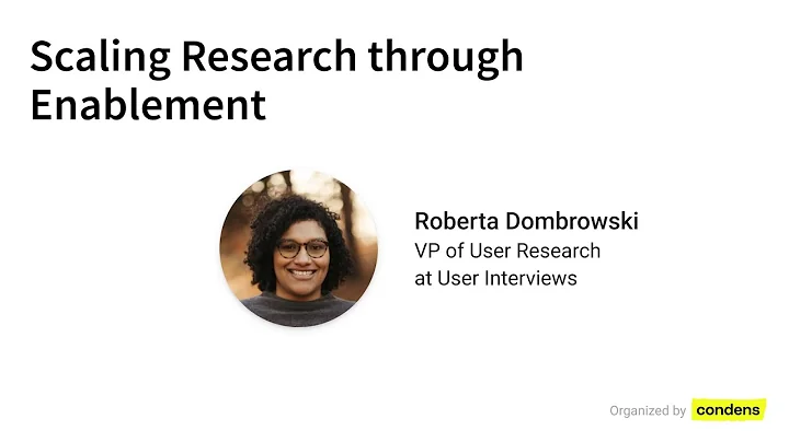 Scaling research through enablement - Roberta Domb...
