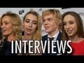 American Horror Story Coven Interviews! Emma Roberts, Evan Peters, Taissa Farmiga, Jessica Lange!