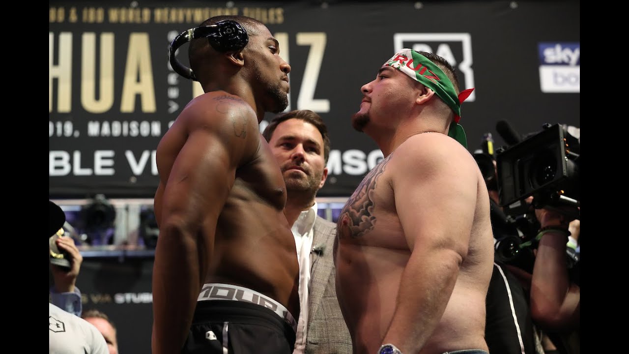 Anthony Joshua fight weigh-in LIVE STREAM Watch as AJ faces Andy Ruiz Jr one last time before New York bout London Evening Standard Evening Standard