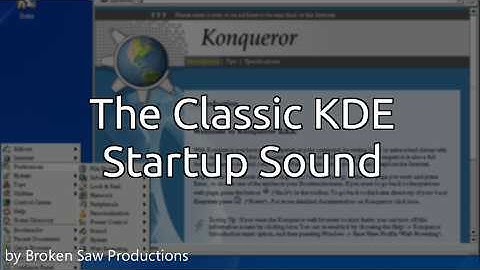 Classic Linux KDE Startup Sound (circa 1998)
