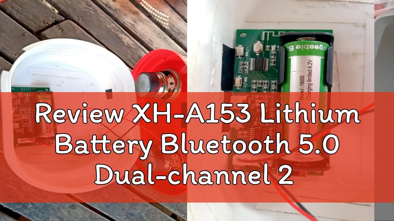 Review XH-A153 Lithium Battery Bluetooth 5.0 Dual-channel 2 Ch Channel Stereo Low Power Amplifier B