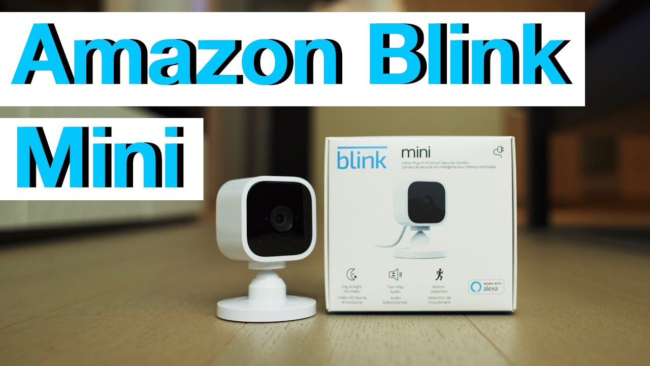 Blink Mini Indoor Plug-in-HD Smart Security Camera Works with