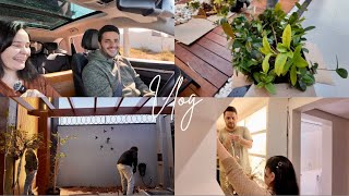 Começamos o paisagismo do Jardim🪴 + Escolhendo a mesa da sala de jantar + Pendentes do louceiro.✨