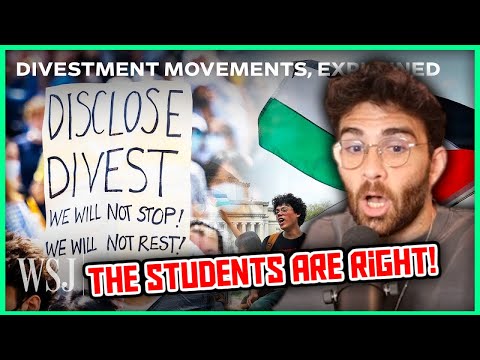 Thumbnail for Columbia Protesters Want Divestment - How Could It Work? | Hasanabi Reacts to WSJ