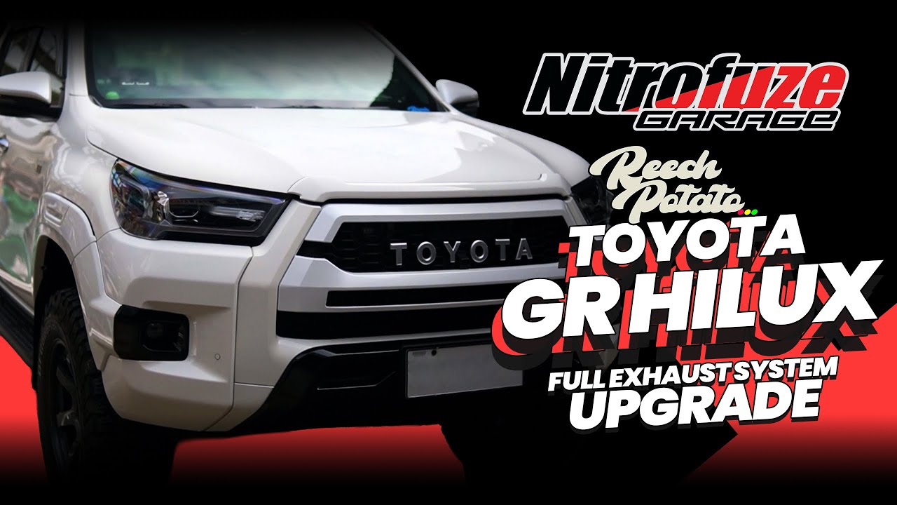 @reechpotato’s Toyota Hilux | Full exhaust | Spitfire Thunder muffler | Borla exhaust tip
