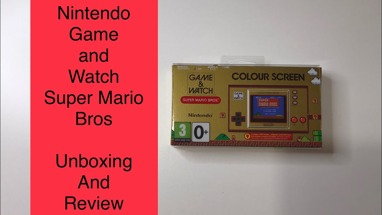 Nintendo Game and Watch Super Mario Bros Console and Case Unboxing and ...
