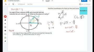 Find the Coordinates of a Point on the Unit Circle