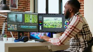 Man Video Editor Working In Video Production Industry Smith Creative Solution