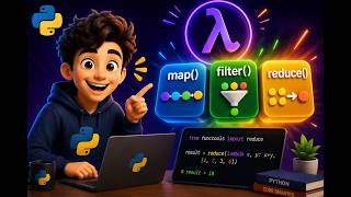 Python Lambda, map(), filter() & reduce() Explained | Complete Beginner Guide #Python #Lambda #Map