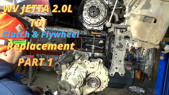 How To Replace a Clutch Kit and Flywheel On a VW Jetta TDI / Manual Transmission Removal PART 1