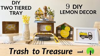 LEMON DECOR DIYS/DOLLAR TREE