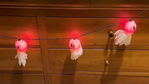 Gemmy 2011 Musical Blinking Ghost String Lights (THRIFT STORE FIND)