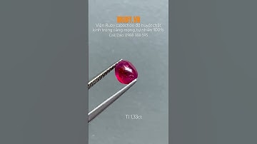 #Viên_Ruby cabochon huyết kính lửa chiếu rực 1,33ct IRRC198 2312133 |giá: 6tr650 #iruby #daquy #ruby