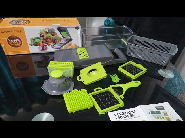 Vegetable Chopper Pro 14 In 1 Multifunctional Food Chopper Kitchen  Vegetable Slicer Dicer Cutter Veggie Chopper With 8 Blades - Fruit &  Vegetable Tools - AliExpress