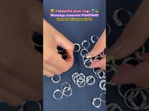 🥰💫beautiful silver rings collection 💎✨#youtubeshorts #viralshort