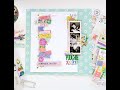 Banner Style Layout with Happy Blooms - Pinkfresh Studio DT
