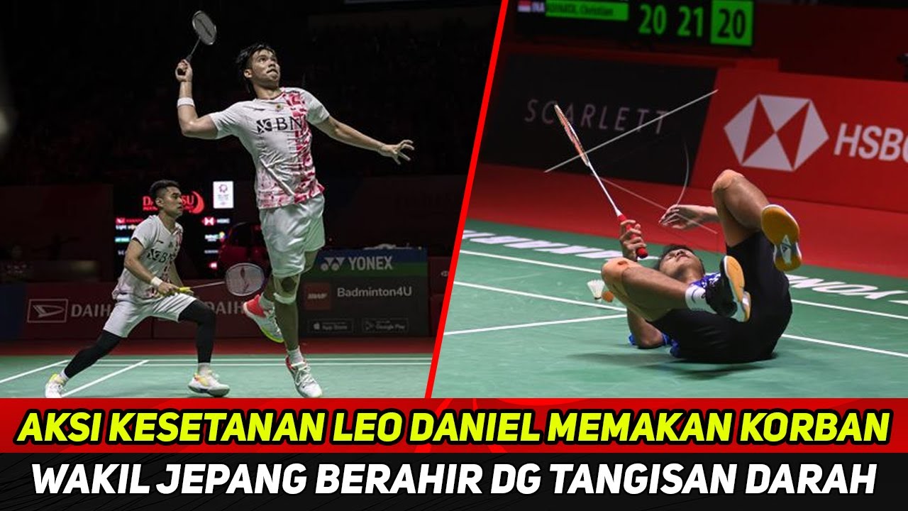 malaysia masters 2023 gempar! aksi kegilaan Leo daniel korbankan wakil ...